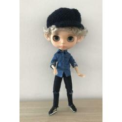 Blythe custom pop doll jongen boy