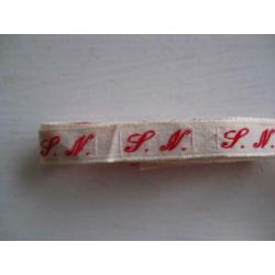 Oude Katoenen Letters voor in Kleding