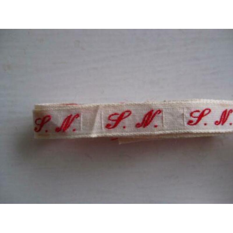 Oude Katoenen Letters voor in Kleding