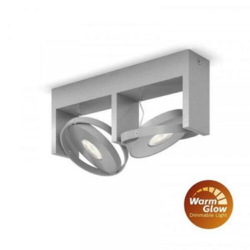Opbouwspot Philips myLiving Particon Warmglow LED 2-spot