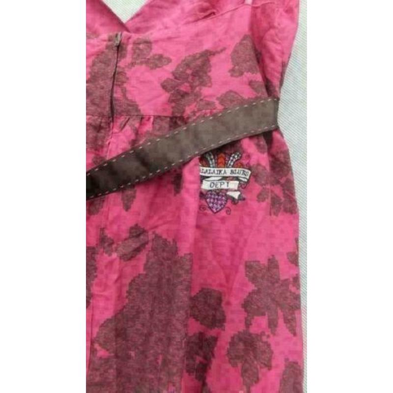 DEPT cerise/bruin tuniek mt M