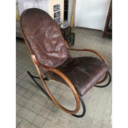 Mid century design schommel stoel van Paul Tuttle