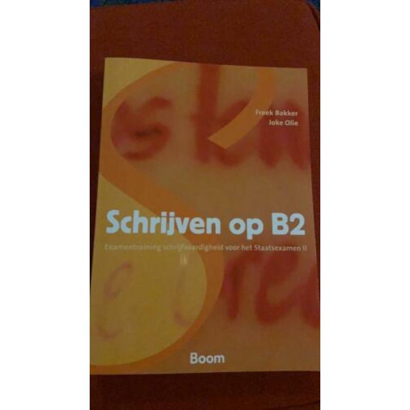 Schrijven, spreken, lezen, luisteren op b2