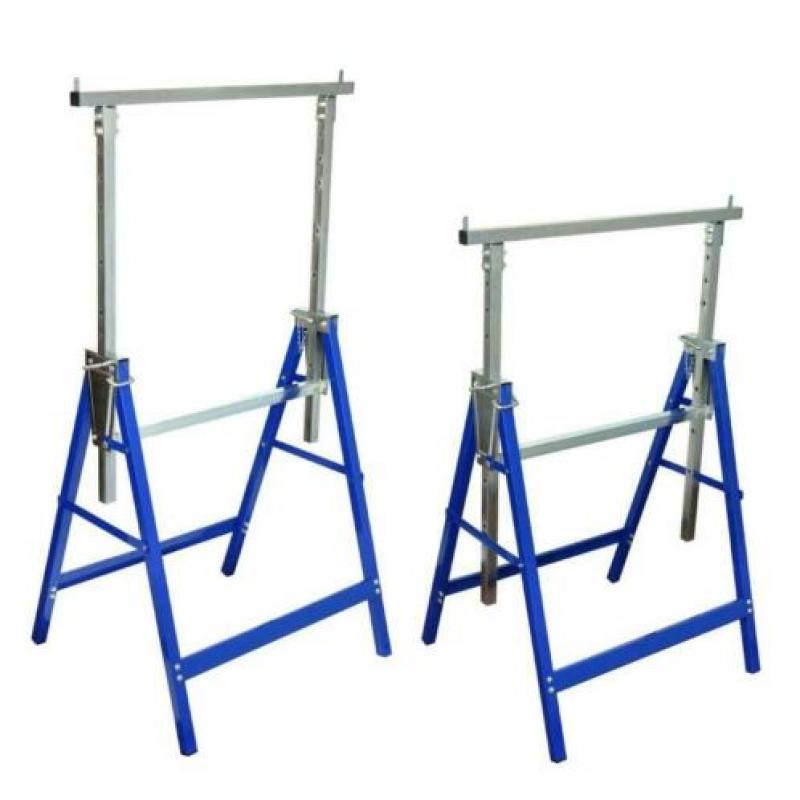 2 Metalen schragen schraag bok bokken 150 kg GRATIS BEZORGD!