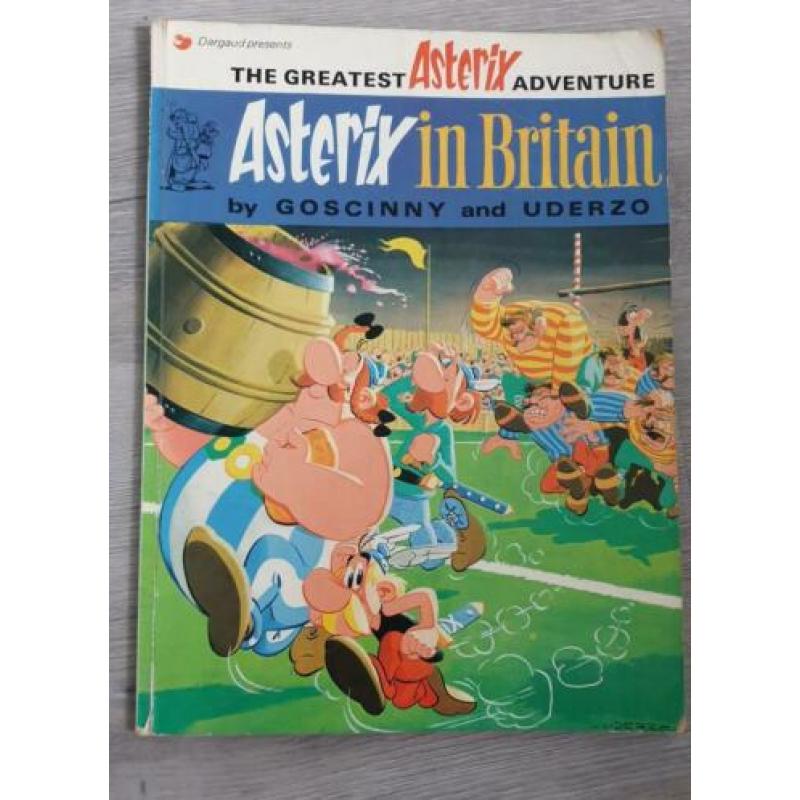 Asterix strips 3x Engelstalig 2x nederlands