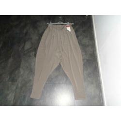 Magna Taupe Lange Stretch Harem Broek maat 52-54 Nieuw