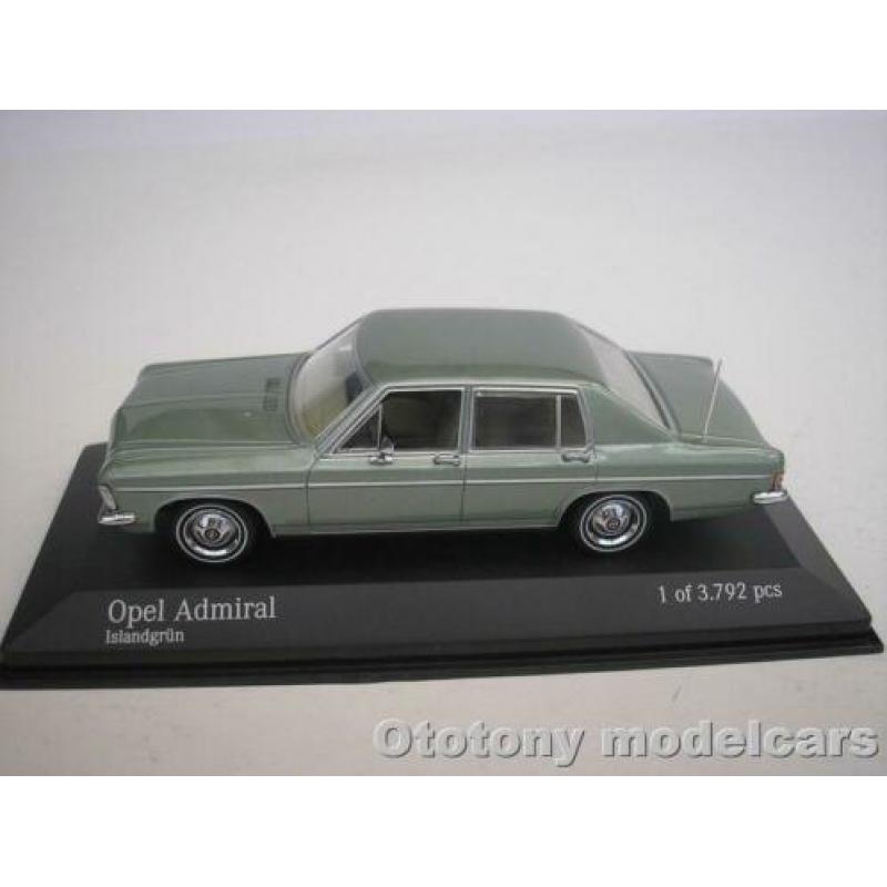 Opel Admiral 1969-77 Groen 1/43 Minichamps