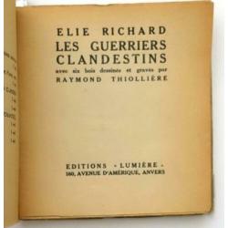 Les Guerriers Clandestins 1923 Richard - Thiollière (il)
