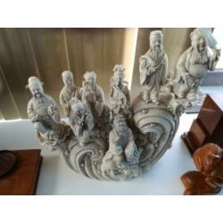 chinees porcelein/beeldengroep blanc de chine