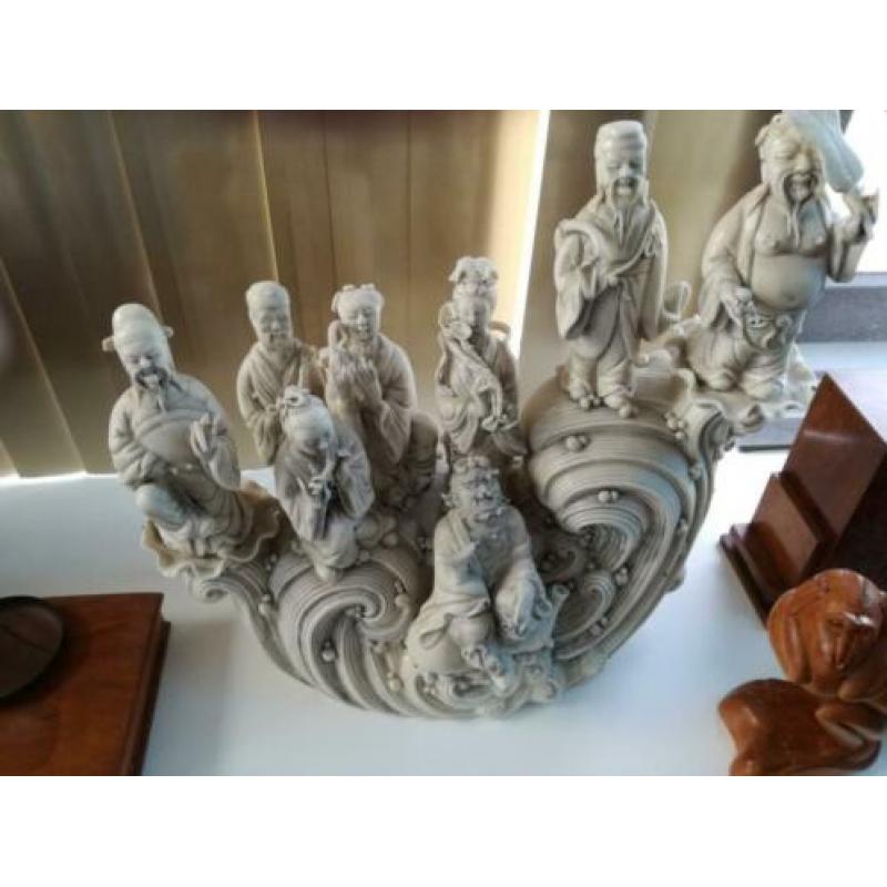 chinees porcelein/beeldengroep blanc de chine
