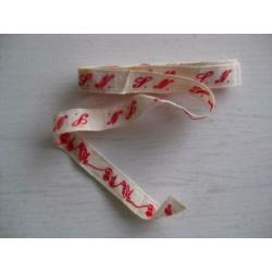 Oude Katoenen Letters voor in Kleding