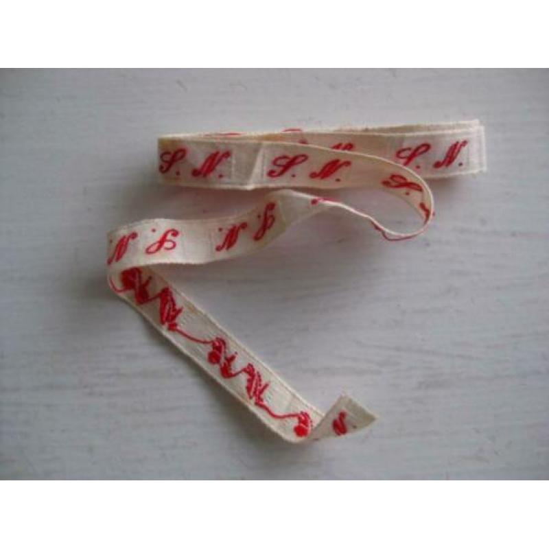 Oude Katoenen Letters voor in Kleding