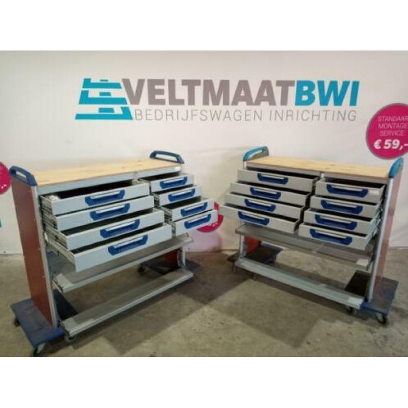Sortimo werkbanken inrichting bedrijfswagen bestelwagen bus