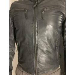 Leren jas biker maat L