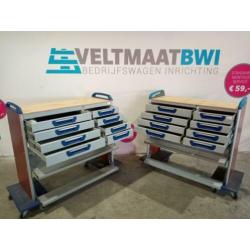 Sortimo werkbanken inrichting bedrijfswagen bestelwagen bus