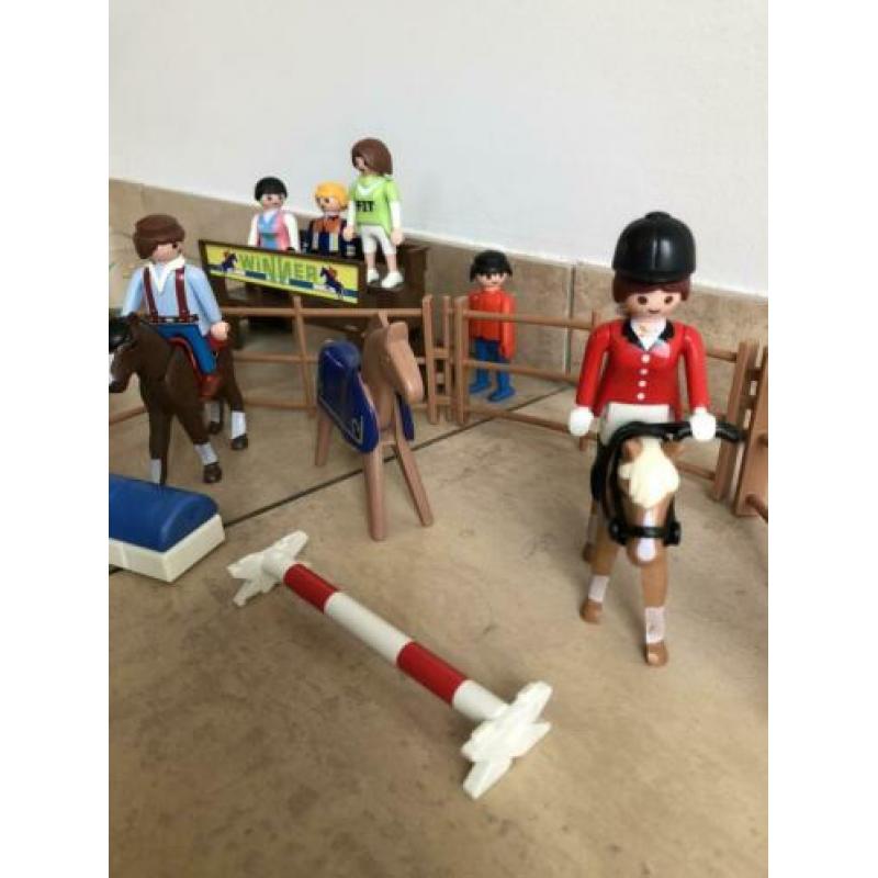 Playmobil paarden race, bak, raceauto etc