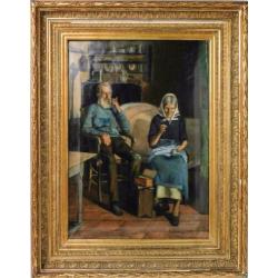 19e eeuws schilderij gesigneerd Chainaye