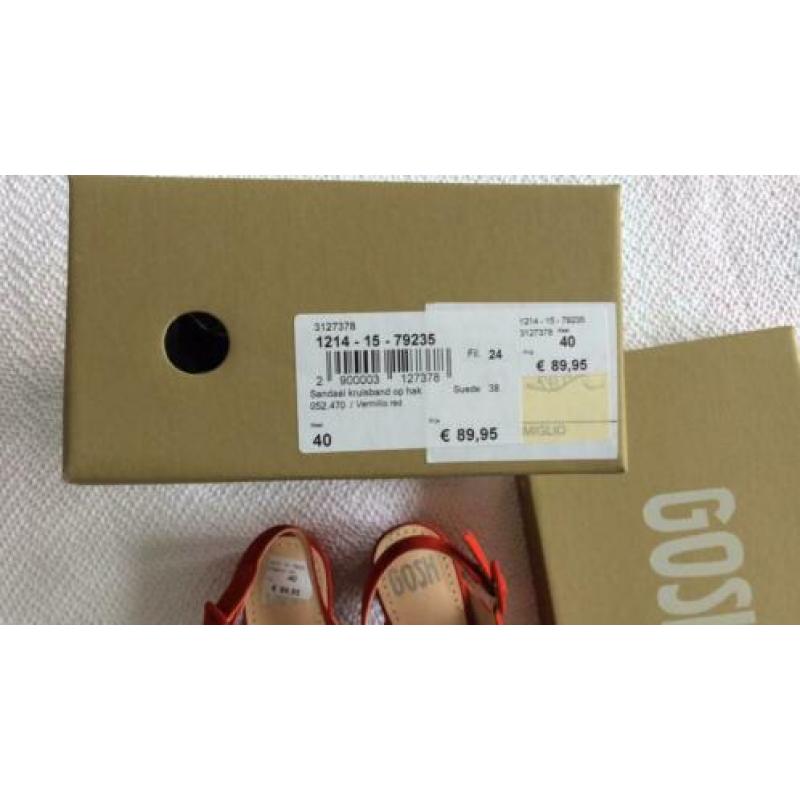 Gosh nieuwe leren zomerschoenen in maat 40 nieuw 89,95
