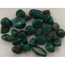 5 sets edelsteen: chrysocolla malachiet shattukite azurite