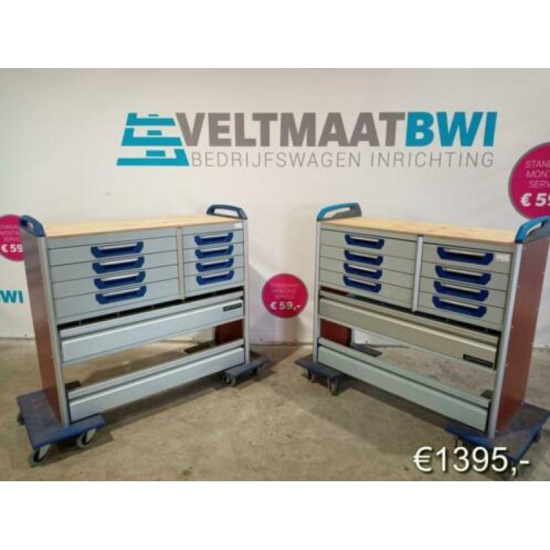 Sortimo werkbanken inrichting bedrijfswagen bestelwagen bus