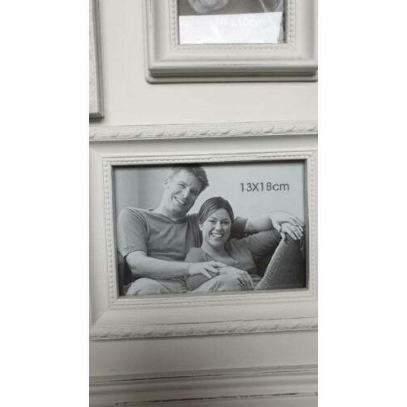 Stijlvolle fotolijst, wit.