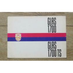Originele catalogus Glas 1700 / 1700 TS (1966)