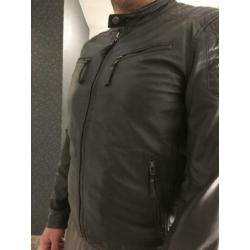 Leren jas biker maat L