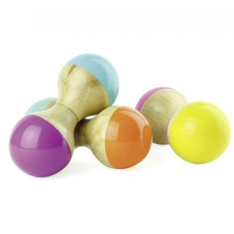 Handgemaakte houten rammelaar VILAC - NIEUW!