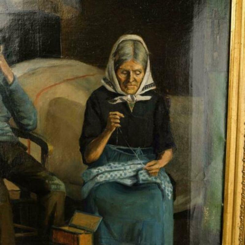 19e eeuws schilderij gesigneerd Chainaye