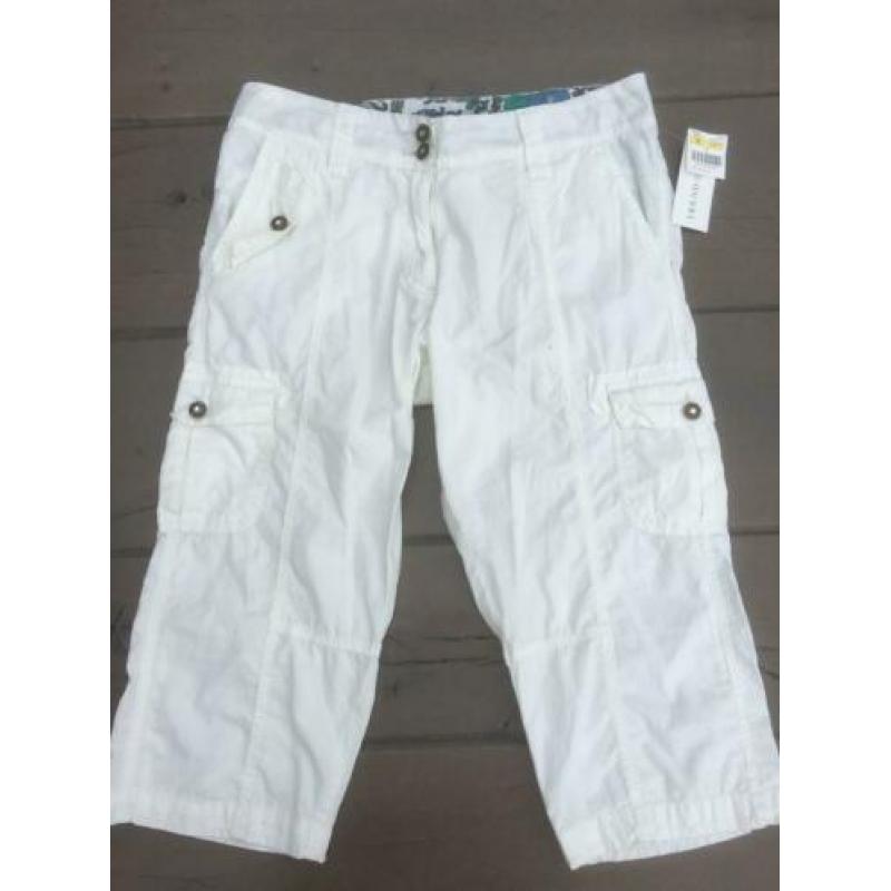 Trend One nieuwe witte capri broek, maat 42 (= L)