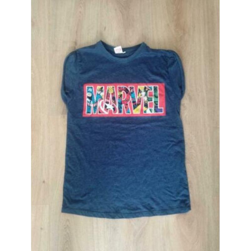 donkerblauw marvel vrouwenshirt - 12 (S/M)