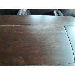 lange eiken houten eettafel