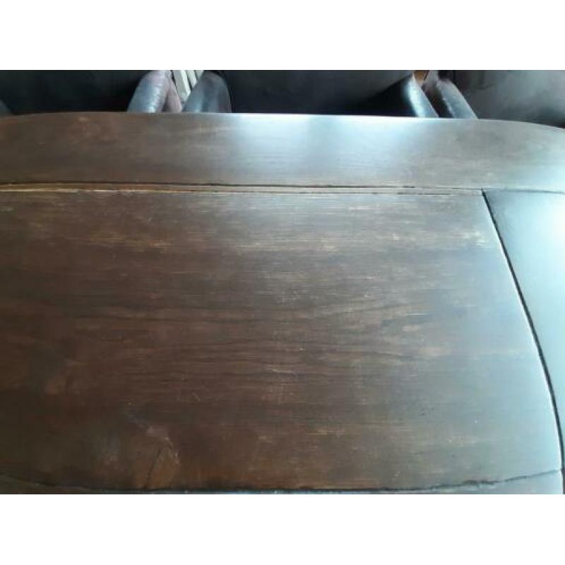 lange eiken houten eettafel
