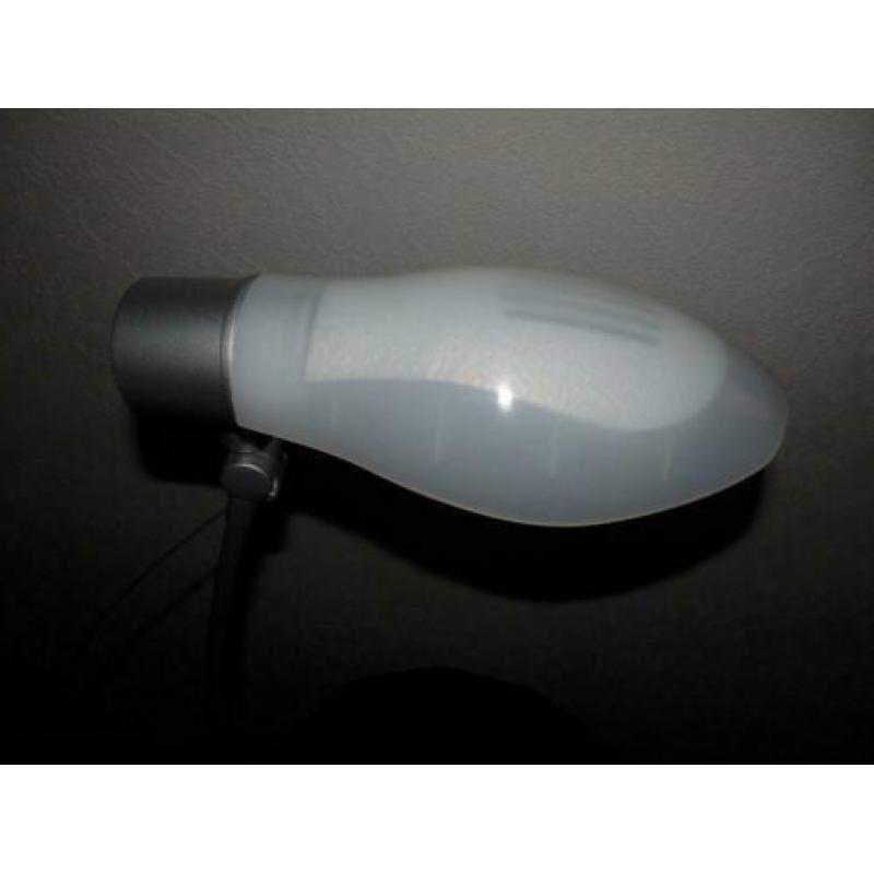 Zilverkleurige Aluminor tafellamp bureaulamp type Opus