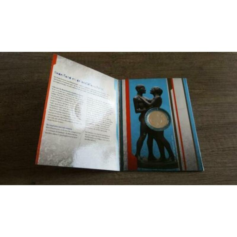 Het beeldhouwkunst vijfje munt munten zilver proof Nederland