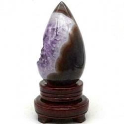 Agaat Brok Ovaal Beeld Amethyst Reiki Kristal Obelisk