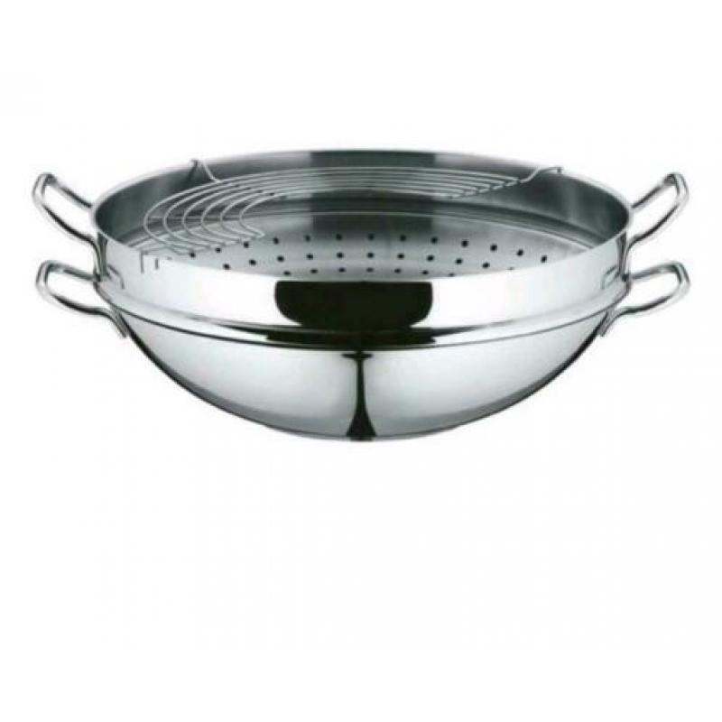 Wmf wok pan Macao 36 cm 4 delig. 1x gebruikt