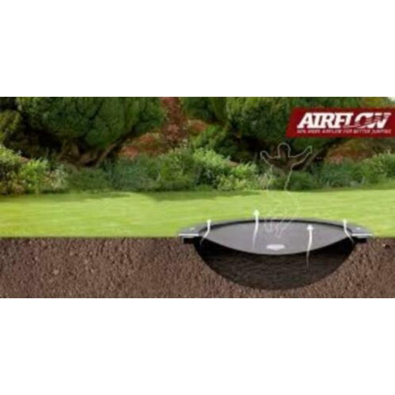 BERG FlatGround Trampoline Champion 430+hoes+ gratis bezorgd