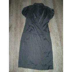 stijlvol zijden designer shawl print jurk Replay S 36 38