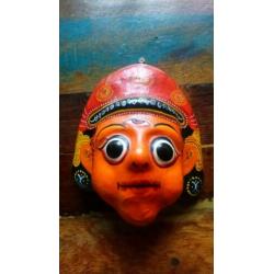 masker uit India wanddecoratie