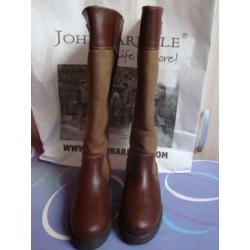 Nieuwe donkerbruin leren JOHN BARDALE outdoor laarzen. 36