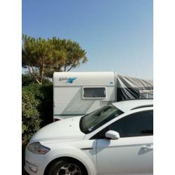 Zeer nette Eifelland Holiday 490tf, inclusief inventaris.