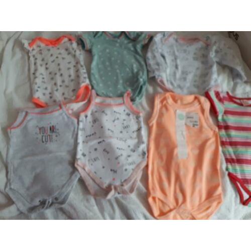 7 rompers maat 62/68