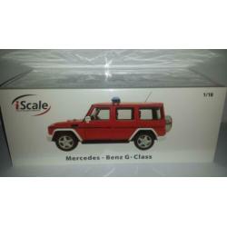 iScale schaal 1:18 Mercedes G-Klasse W463 2015 brandweer