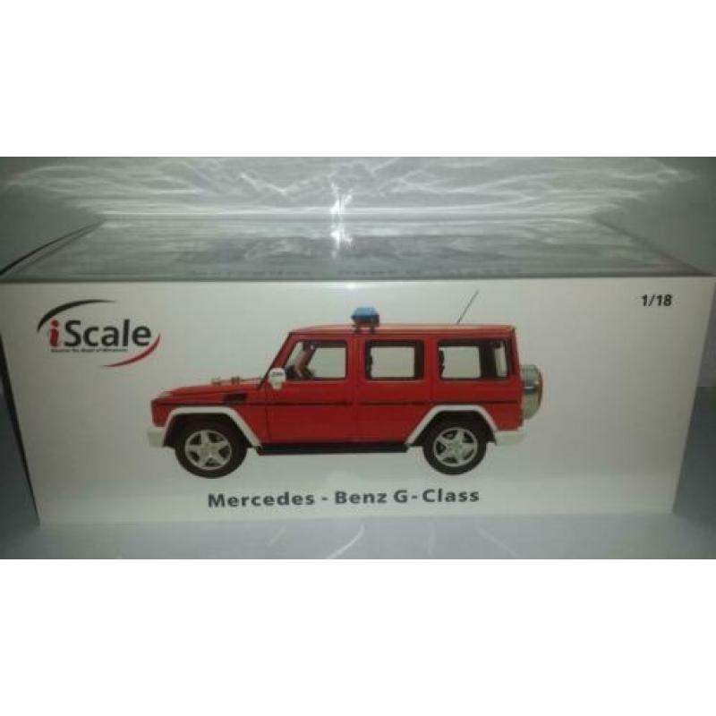 iScale schaal 1:18 Mercedes G-Klasse W463 2015 brandweer