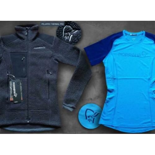 NORRONA in set, Women XS, Thermal Pro FLEECEJACKE + T-Shirt