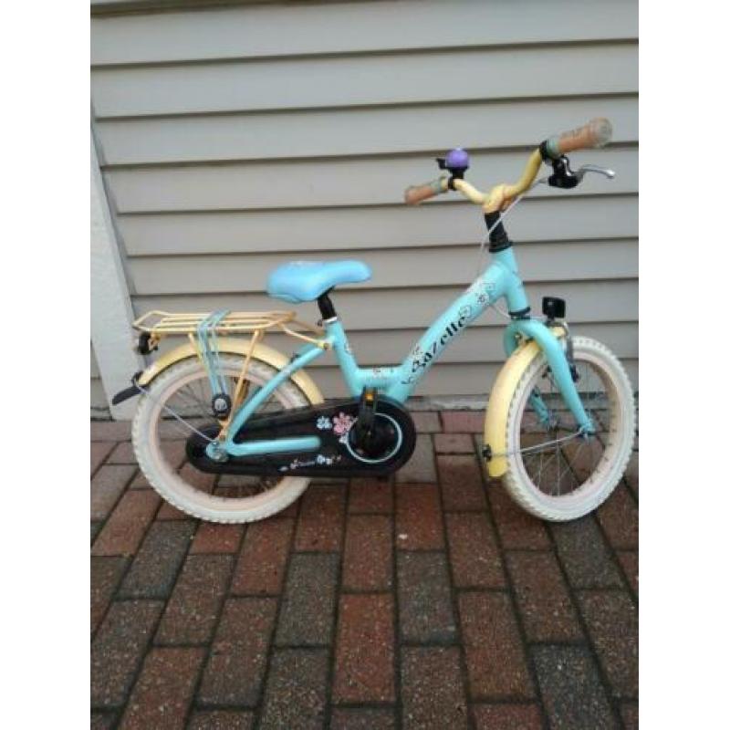 Gazelle meisjesfiets 16 inch blauw
