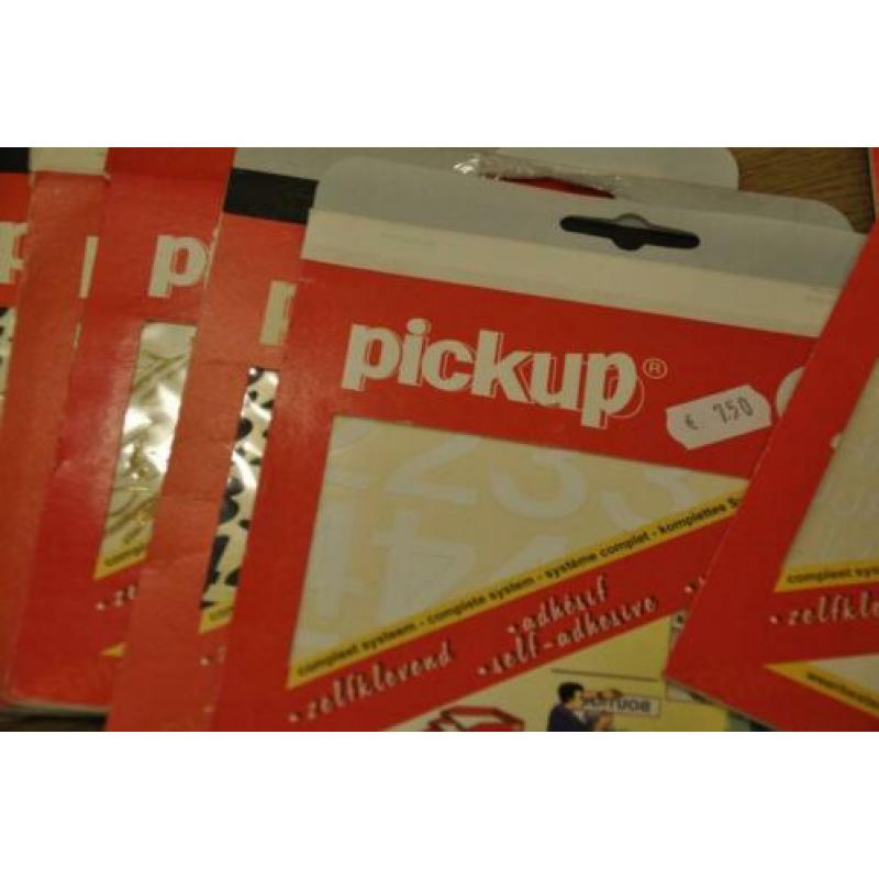 partij pick up (sier)plakletters 47 verpakkingen