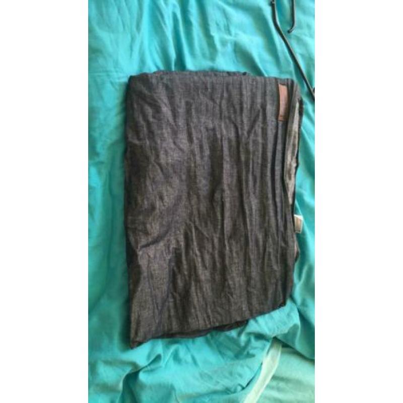 bykay dark denim draagdoek maat 5
