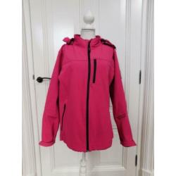 Lizzard softshell jas, roze, maat L